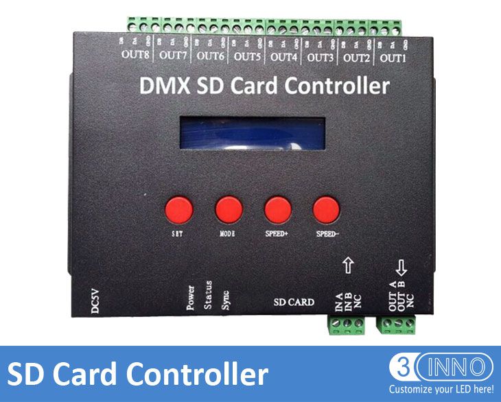 DVI Controller SD Card Controller LED Controller führte SD Card Controller LED Pixel Controller LED Digital Controller LED Dimmer Controller