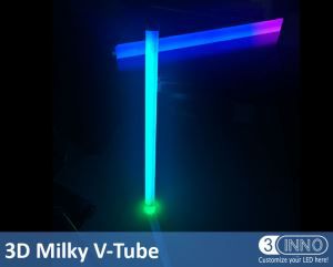 RGB LED Röhre 3D vertikale Rohr DMX milchig vertikale Tube LED Röhre Licht 3D Tube LED Meteor LED Schneefall Lichter LED Meteor Tube Madrix kompatibel Lichter LED vertikalen Rohr