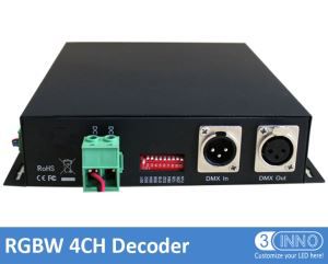 DMX LED Treiber 4 Kanäle PWM Decoder RGBW Decoder LED Konverter WS2801 Decoder RGB DMX Decoder 4 Kanal DMX Decoder